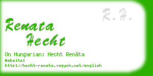 renata hecht business card